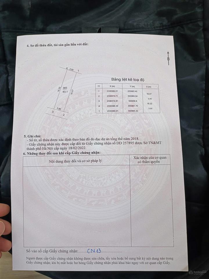 Bán đất thổ cư giá tốt hoà lạc