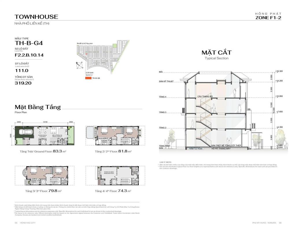 Booking sớm nhà phố liền kề tại hồng hạc city phú mỹ hưng đặt 100tr tặng 100tr