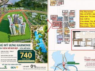 Mở bán giỏ hàng căn 2pn vị trí góc  view hồ bơi siêu đẹp tại dự án harmonie phú mỹ hưng bình dương