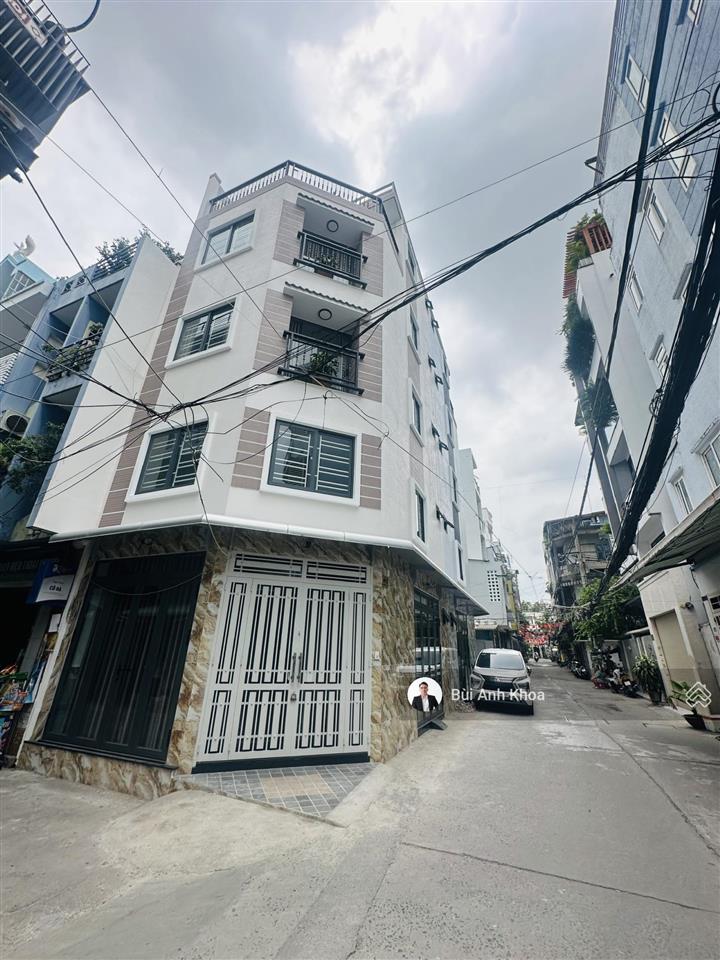 Hiếm có phú nhuận! góc 3 mt nhà mới 5 tầng huỳnh văn bánh, ngang 5.2m dài 17m hẻm ô tô giá 22 tỷ