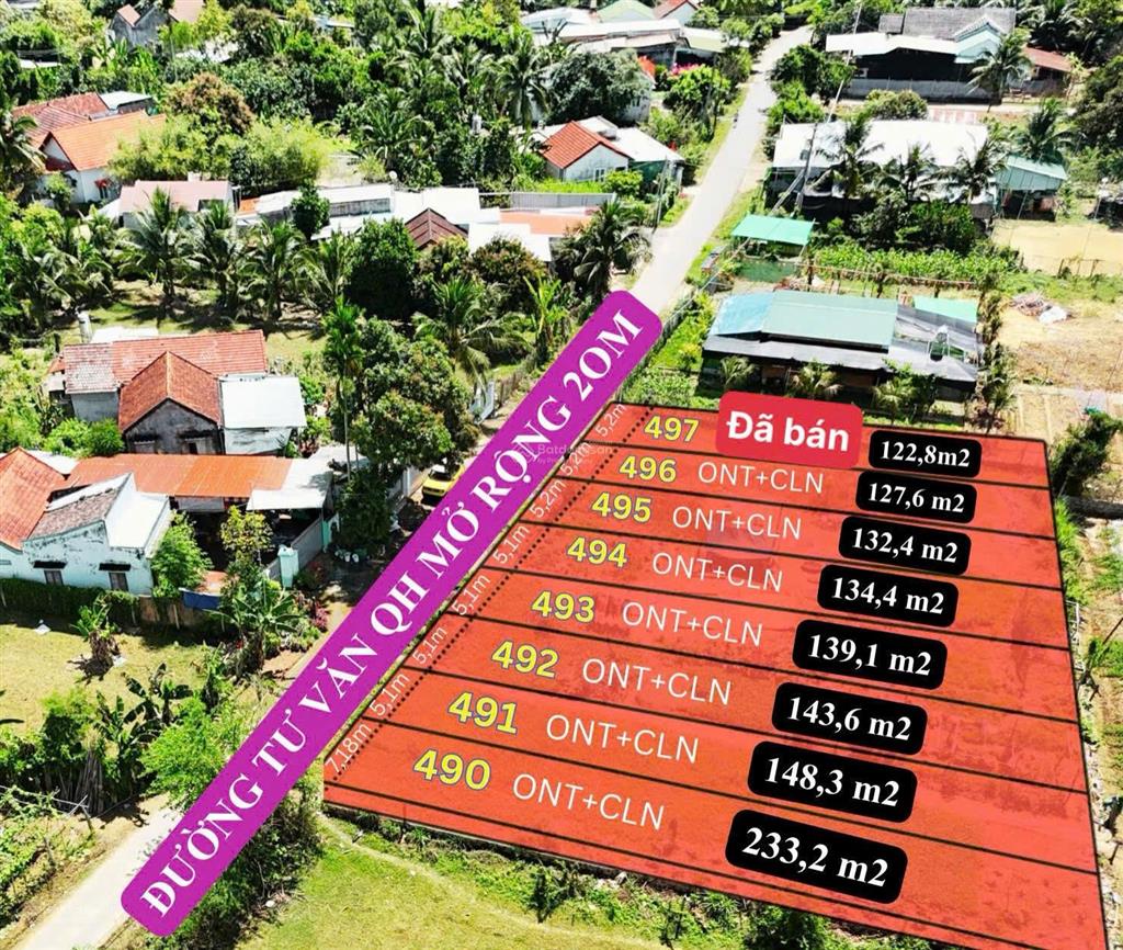 Mở bán lô mặt tiền đường tư văn thôn phước tuy diên phước nay thuộc xã diên thọ diên khánh
