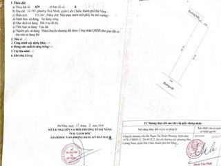 Chủ cần bán gấp 111m2 đất kiệt ô tô tránh nhau, trần đình tri