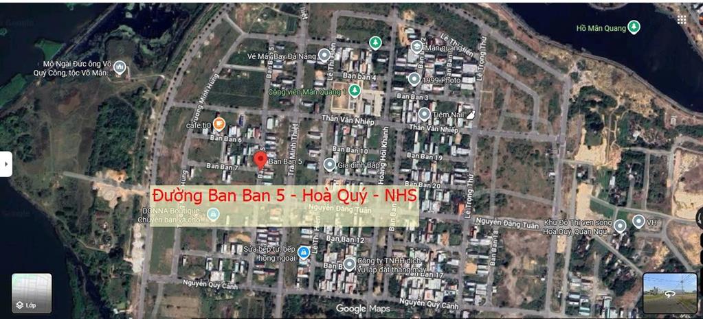 Chính chủ cần bán Lô đất Khu Bá Tùng - Đường Ban Ban 5 - Ngũ Hành Sơn - Giá 4 tỷ tl