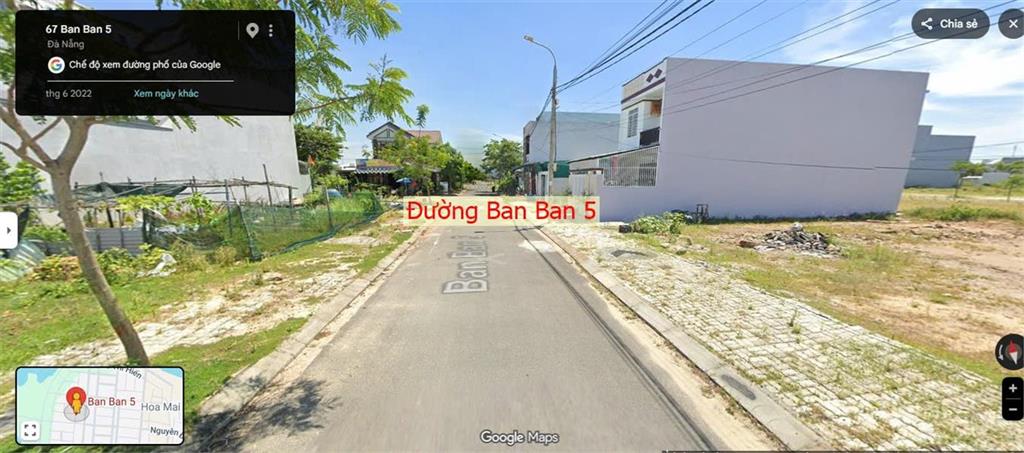 Chính chủ cần bán Lô đất Khu Bá Tùng - Đường Ban Ban 5 - Ngũ Hành Sơn - Giá 4 tỷ tl