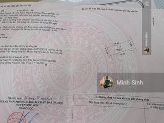 Chính chủ mở bán lô đất đẹp  nam cương  hiền ninh  sóc sơn. diện tích 103,8m2 mt 6.28m hậu