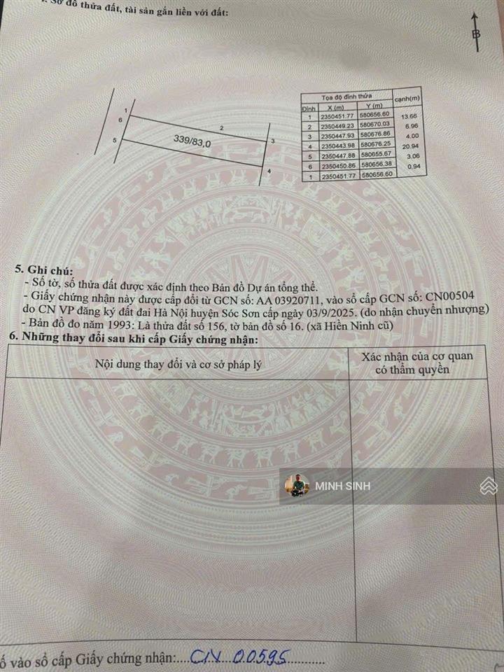 Chính chủ em cần bán 83m2 hiền lương, xã nội bài, hà nội. diện tích 83m2 đường rộng 4m
