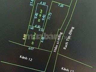 BÁN ĐẤT 2 MẶT TIỀN ĐƯỜNG THẾ LỮ - TÂN NHỰT - BÌNH CHÁNH - NGANG 6M NỞ HẬU 15M CỰC ĐẸP