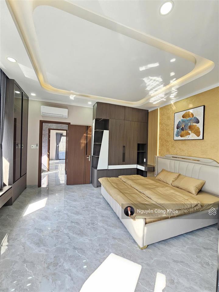 Bán nhà 2 mặt tiền có nội thất, 4 phòng ngủ, gần giáo xứ bà trà 600m, p. bình chuẩn, tp. thuận an