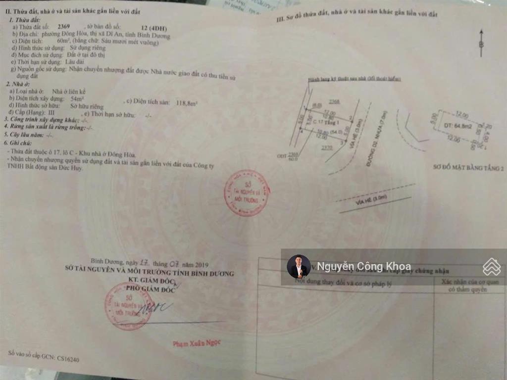 Bán nhà hoàn công, kdc khép kín có bảo vệ, gần làng đại học thủ đức 500m, p. đông hòa, tp. dĩ an
