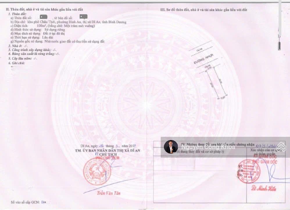 Bán nhà ngang 5m, có phòng ngủ dưới, gần làng đại học quốc gia 1,5km, p.bình an, tp.dĩ an