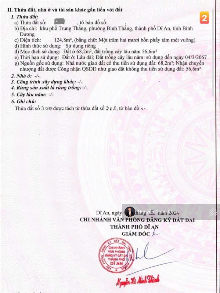 Bán đất ngang 4,5x27m, xây tự do, gần tuyến metro 5km, p.bình thắng, tp.dĩ an