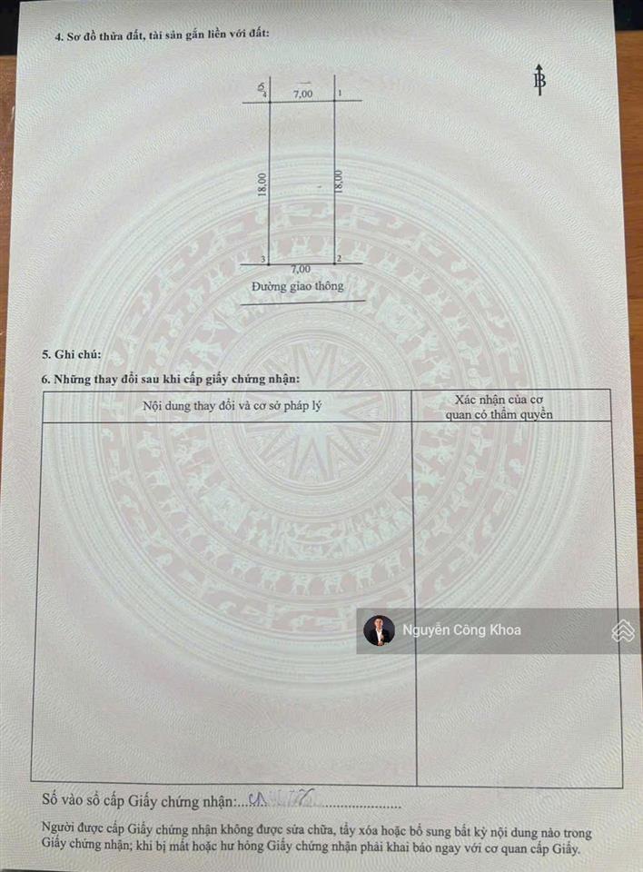 Bán đất ngang 7x18m, xây nhà vườn đẹp, gần cầu hóa an 700m, p.hóa an, tp.biên hòa