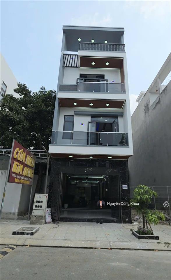 Bán nhà 5x22m, hoàn công, 4 phòng ngủ, gara ô tô, kdc gần ngã 6 an phú 1,5km, p.an phú, tp.thuận an