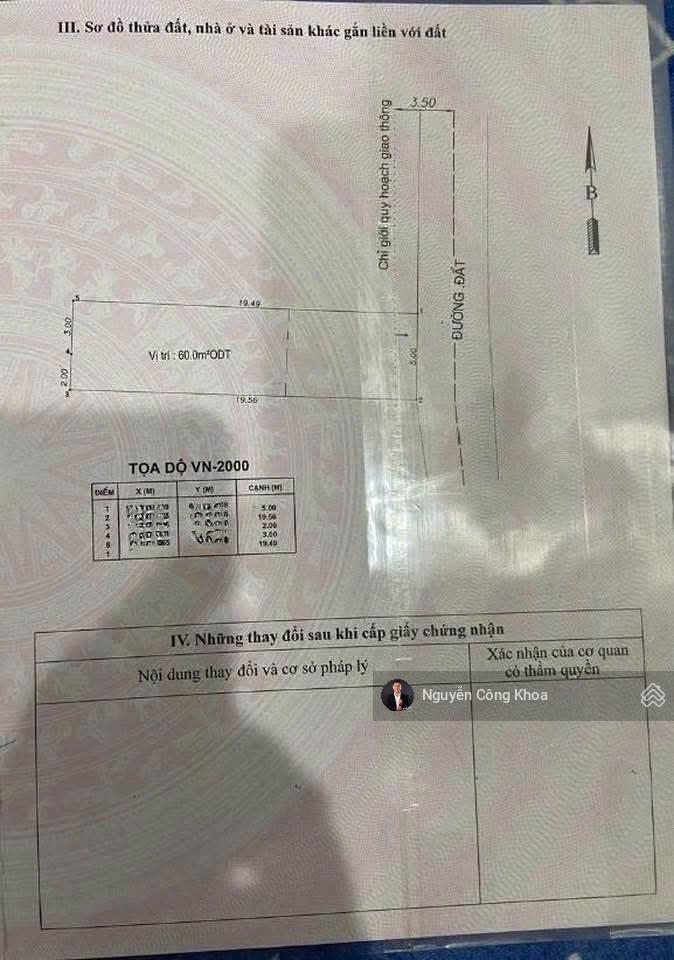 Bán đất ngang 5x19,7m, xây tự do, gần ttyt dĩ an 500m, p.tân đông hiệp, tp.dĩ an