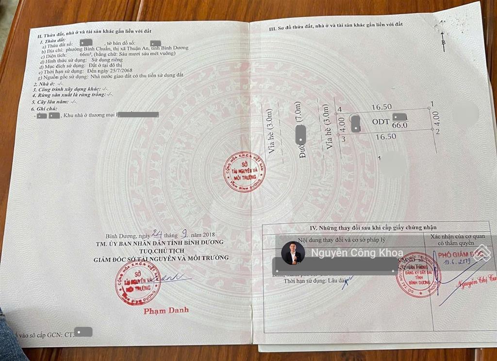 Bán nhà mặt tiền công viên, 3 mặt thoáng, sân ô tô, 4 phòng ngủ, kdc p.binh chuẩn, tp.thuận an