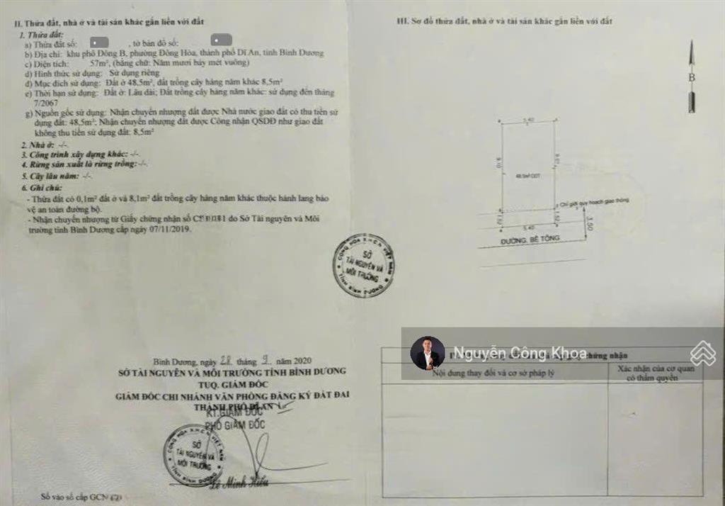 Bán nhà cấp 4 gác lửng ngang 5,4m, gần cụm trường cấp 1,2,3, p.đông hòa, tp.dĩ an