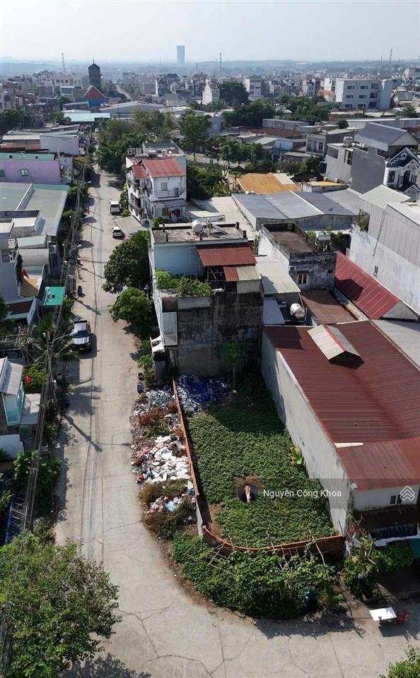 Bán đất ngang 8,2m, góc 2 mặt tiền, xây tự do, gần làng đại học 2km, p.tân đông hiệp, tp.dĩ an
