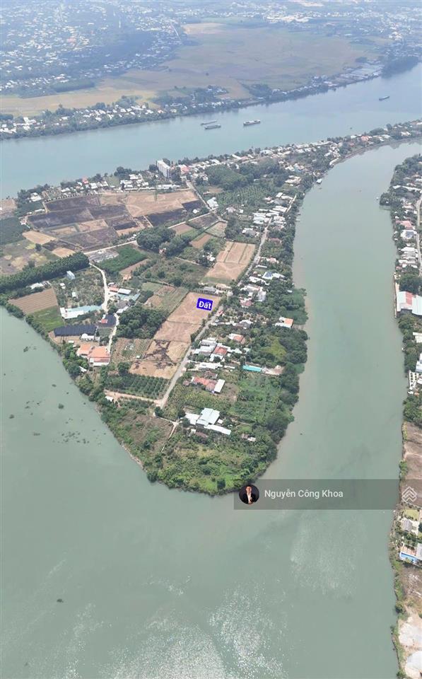 Bán đất ngang 27x53m, xây nhà vườn đẹp, 5,4 triệu/m, xung quanh là sông, p.thạnh hội, tp.tân uyên