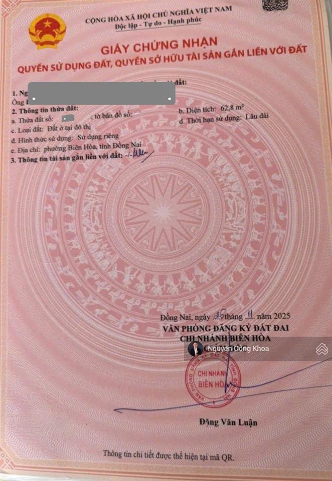 Bán nhà 1 trệt 1 lầu, phòng ngủ dưới, hoàn công, gần chợ tân hạnh 500m, p. tân hạnh, tp. biên hòa