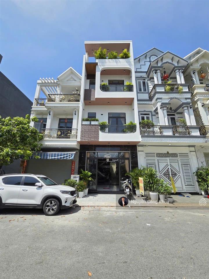 Bán nhà 100m2, hoàn công, sân ôtô, phòng ngủ dưới, gần ngã 6 an phú, p. an phú, tp. thuận an