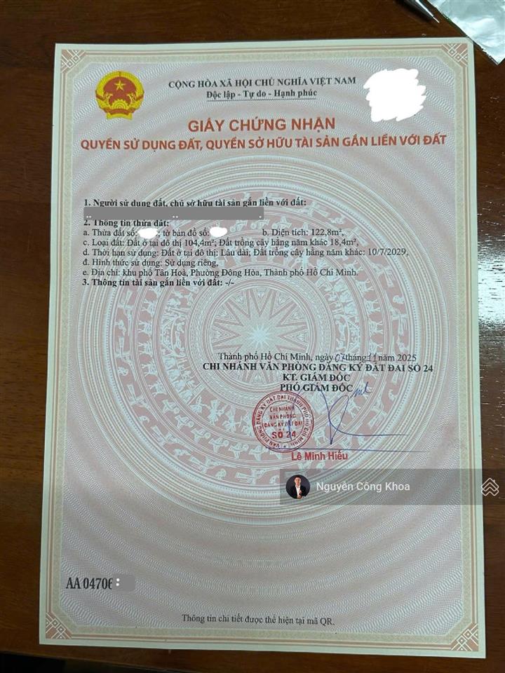 Bán đất ngang 5,14x22m, nở hậu, ngay ký túc xá khu b làng đại học quốc gia, p. đông hòa, tp. dĩ an