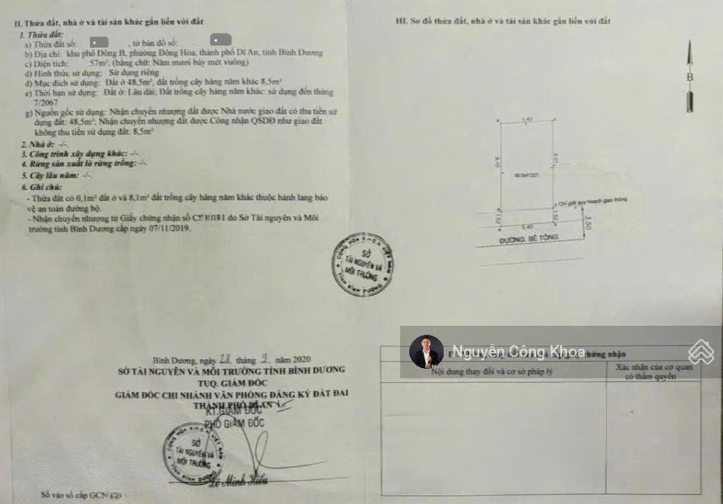 Bán nhà ngang 5,4m, phòng ngủ dưới, gần hội trường đông hòa 300m, p. đông hòa, tp. dĩ an