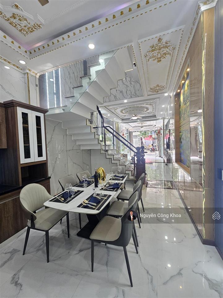 Bán nhà 1t2l 77.2m², sân ô tô, hoàn công, 4pn, gần chợ phú phong, p. bình chuẩn, tp. thuận an
