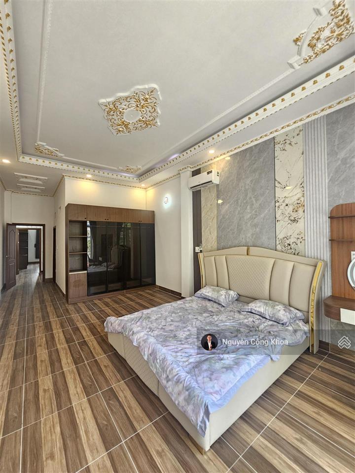 Bán nhà 1t2l 77.2m², sân ô tô, hoàn công, 4pn, gần chợ phú phong, p. bình chuẩn, tp. thuận an