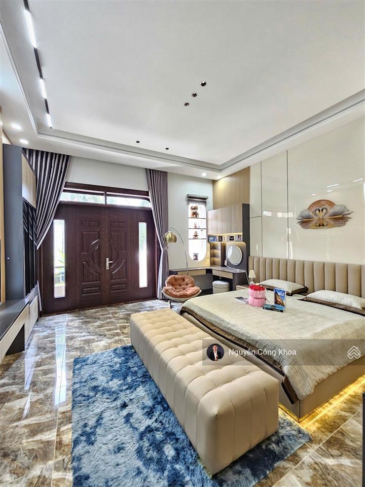 Bán nhà 1t2l hoàn công, sân ô tô, 4 phòng ngủ, kdc gần aeonmall 3km, p. thuận giao, tp. thuận an