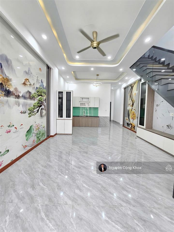Bán nhà hoàn công, sân ô tô, phòng ngủ dưới, gần vòng xoay cầu hang 500m, p. hóa an, tp. biên hòa