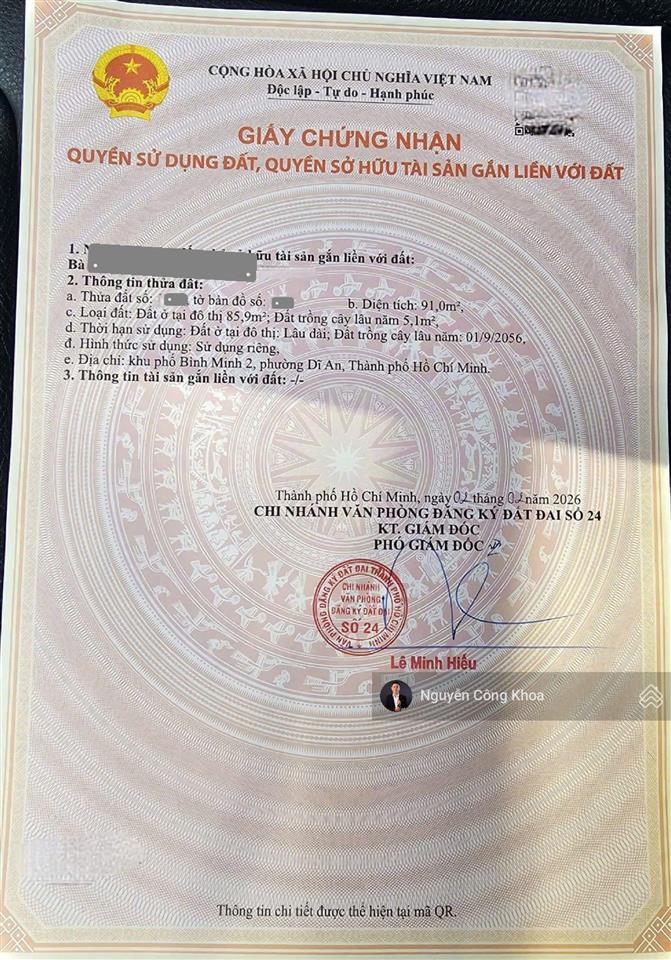 Bán nhà 1t 3l hoàn công, mt kinh doanh, sân ôtô, 4 phòng ngủ, gần bigc go, p. dĩ an, tp. dĩ an