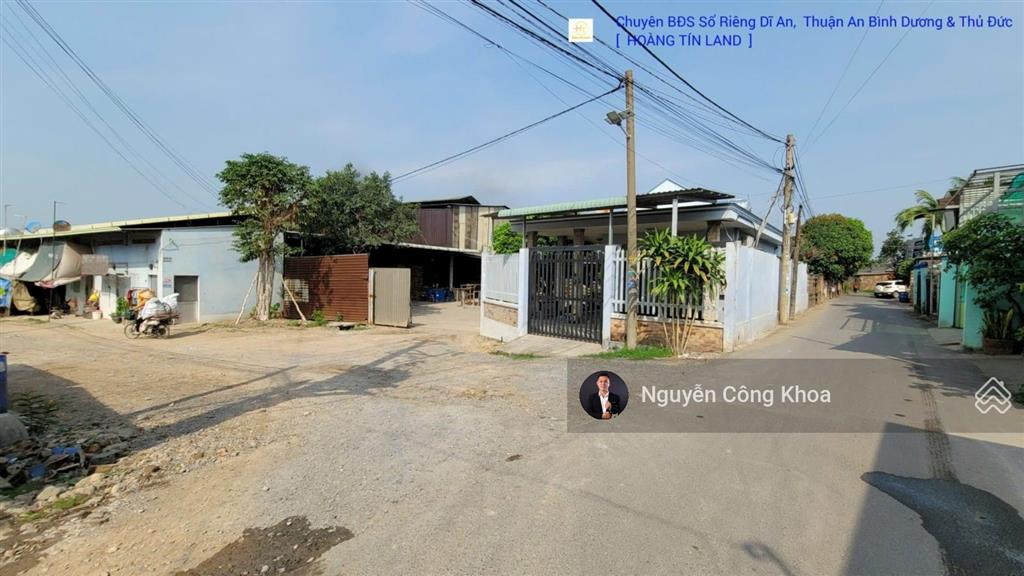 Bán đất sổ riêng, ngang 10,9x55m, nở hậu, xây tự do, gần chợ đông phú 1, p. thuận giao, thuận an