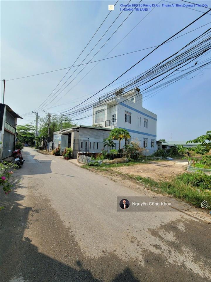 Bán đất sổ riêng, ngang 10,9x55m, nở hậu, xây tự do, gần chợ đông phú 1, p. thuận giao, thuận an