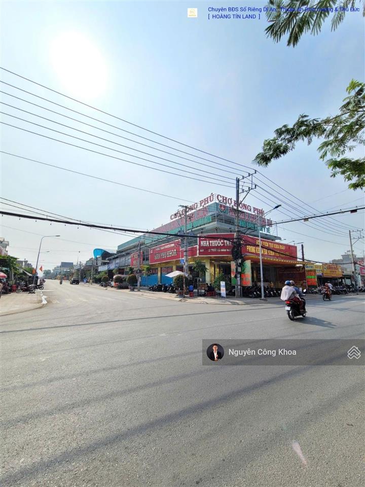 Bán đất sổ riêng, ngang 10,9x55m, nở hậu, xây tự do, gần chợ đông phú 1, p. thuận giao, thuận an