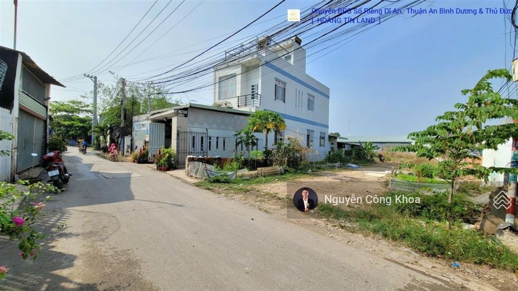 Bán đất sổ riêng, ngang 10,9x55m, nở hậu, xây tự do, gần chợ đông phú 1, p. thuận giao, thuận an