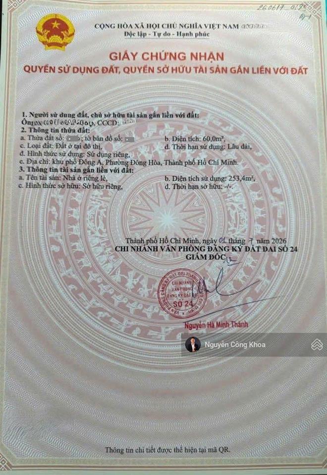 Bán nhà 1t3l, hoàn công, 4 phòng ngủ, gần go dĩ an và làng đại học, p. đông hòa, tp. dĩ an