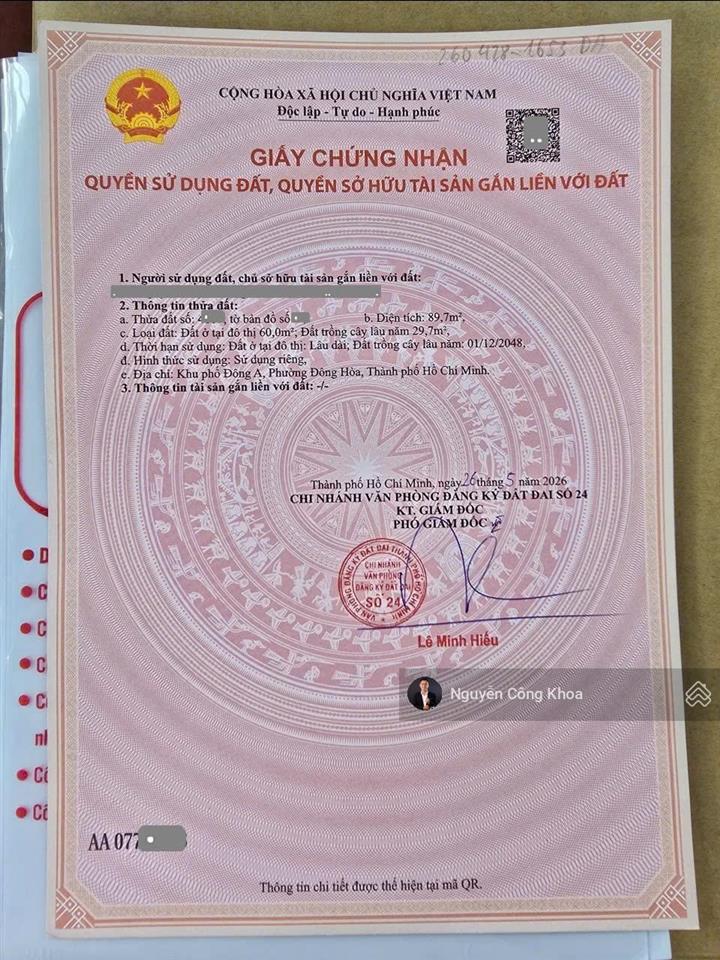 Bán nhà 89,7m2, sân rộng, 2 phòng ngủ, gần go, p. đông hòa, tp. dĩ an