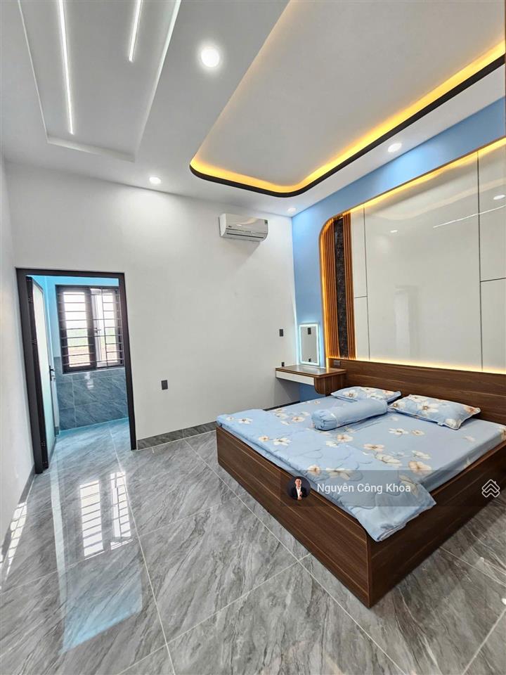 Bán nhà 1t1l mới, sân ô tô, 3 phòng ngủ, gần bờ hồ biconsi, p. tân bình, tp. dĩ an