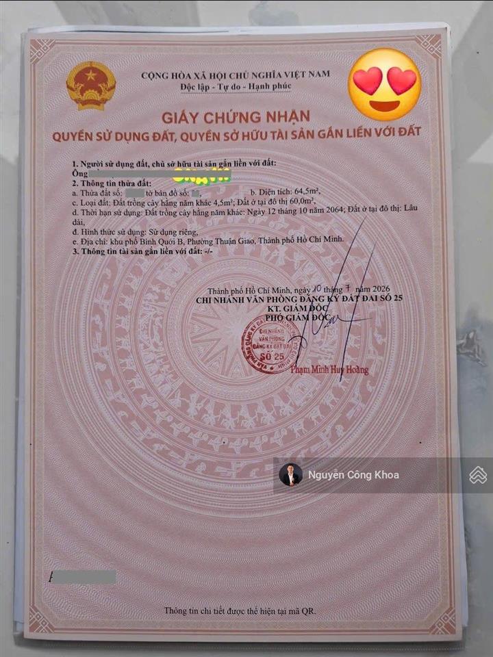 Bán nhà 1t1l 3 phòng ngủ, full nội thất, gần giáo xứ bà trà 1km, p. bình chuẩn, tp. thuận an