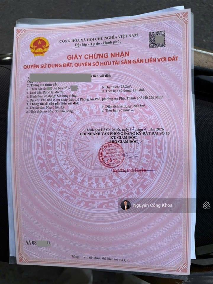 Bán nhà 1t2l hoàn công, sân ôtô, 3 phòng ngủ, kdc gần ngã 6 an phú, p. an phú, tp. thuận an