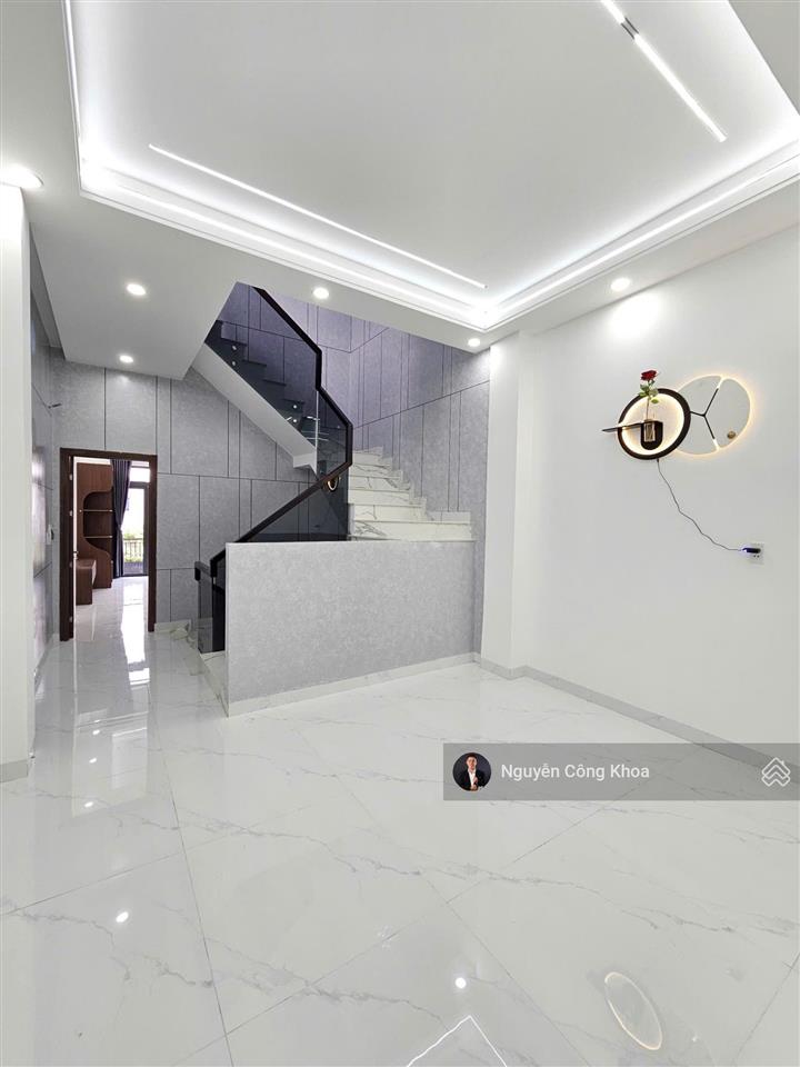 Bán nhà 1t1l 1 tum hoàn công, 4 phòng ngủ, 78.2m2, gần chợ phú phong, p. bình chuẩn, tp. thuận an