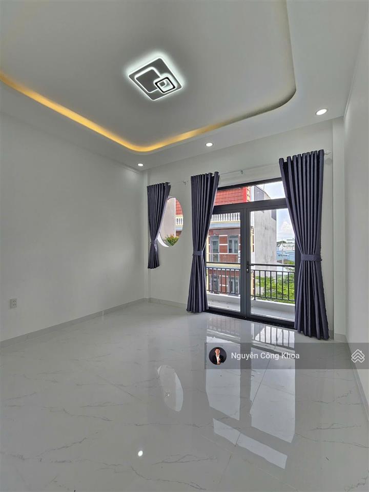 Bán nhà 1t2l hoàn công, sân ô tô, 4 phòng ngủ, gần chợ phú phong 300m, p. bình chuẩn, tp. thuận an