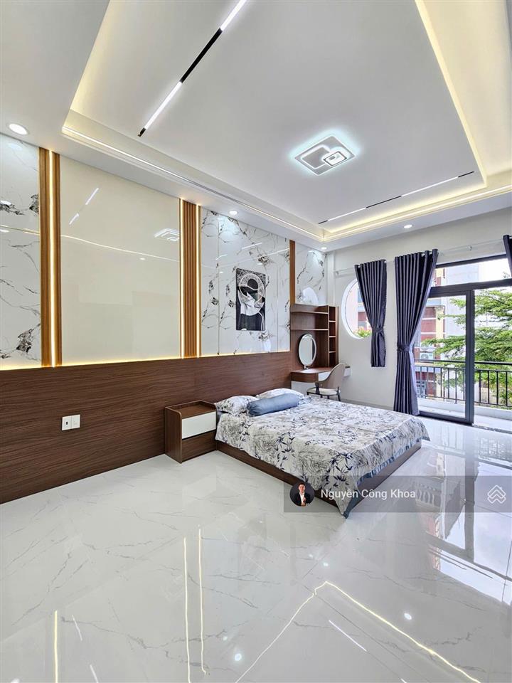 Bán nhà 1t2l hoàn công, sân ô tô, 4 phòng ngủ, gần chợ phú phong 300m, p. bình chuẩn, tp. thuận an