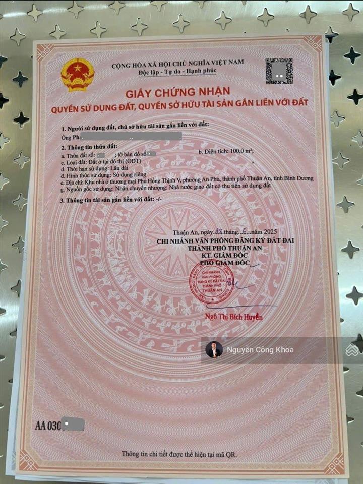 Bán nhà 2mt, hoàn công, 5 phòng ngủ, kdc gần trường cấp 3 lý thái tổ, p. an phú, tp. thuận an