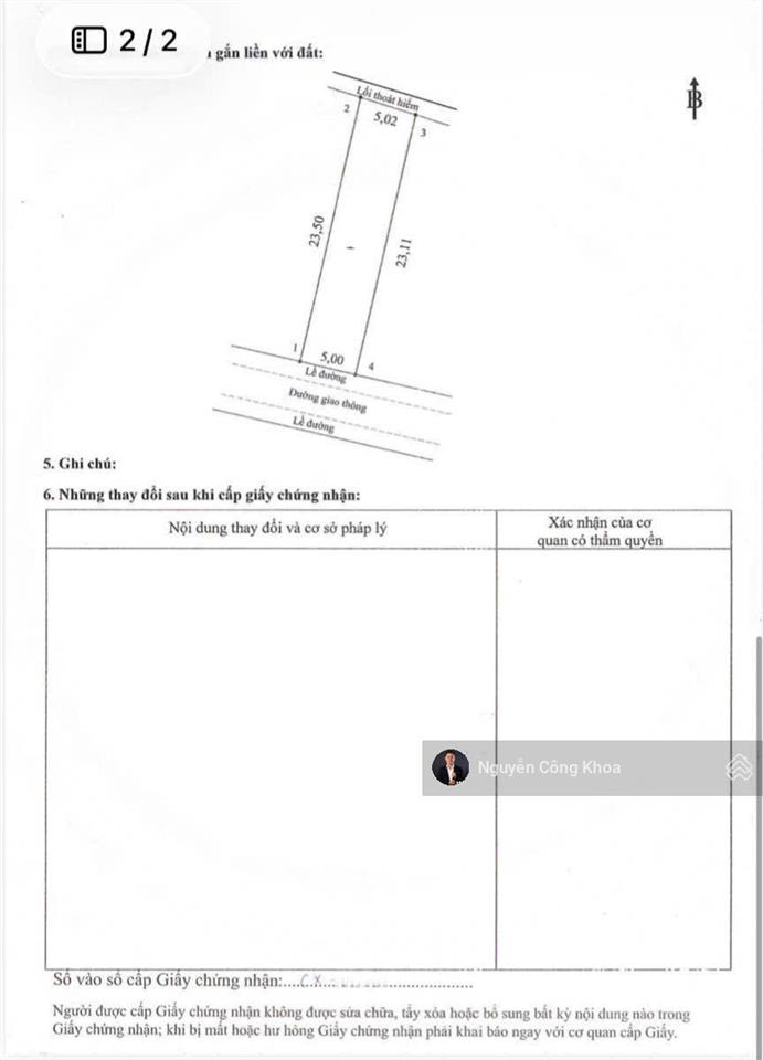 Bán đất sổ riêng, ngang 5x23,5m, giá rẻ, kdc gần ngã tư bình trị 1,5km, p. biên hòa, tp. đồng nai