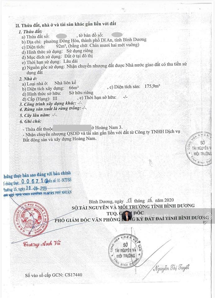 Bán nhà đúc 3 tấm hoàn công, sân ô tô, 4 phòng ngủ, có bảo vệ, gần go, p. đông hòa, tp. hồ chí minh