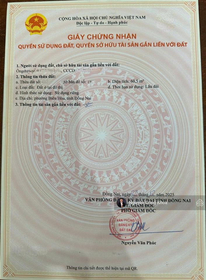Bán nhà 1t1l hoàn công, 3 phòng ngủ, nở hậu, gần vòng xoay cầu hang 800m, p. bửu hòa, tp. biên hòa