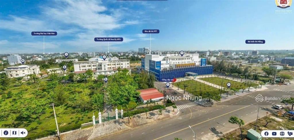 Chỉ 37.x triệu sở hữu ngay 123m2 đất mặt tiền đường 10m5 đối điện đại học fpt