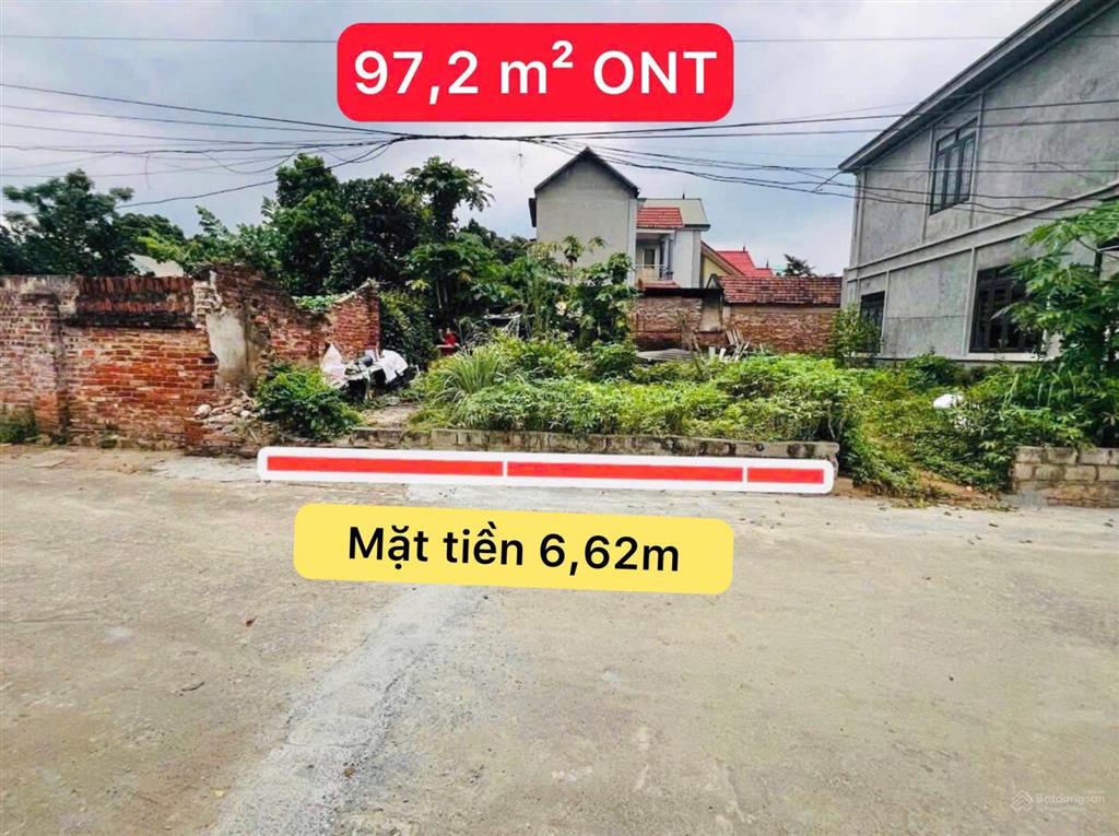 Cần chuyển nhượng lô đất 97,2m2 full ont, vuông vắn, khu dân cư phát triển, pháp lý rõ ràng