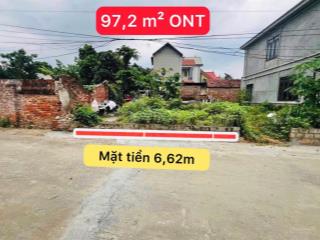 Cần chuyển nhượng lô đất 97,2m2 full ont, vuông vắn, khu dân cư phát triển, pháp lý rõ ràng